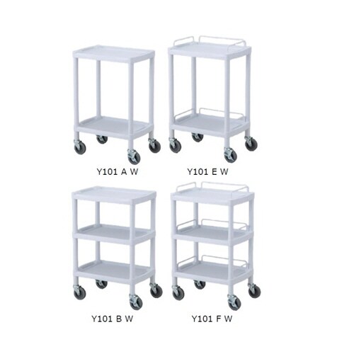 ホワイトプラスチックワゴン