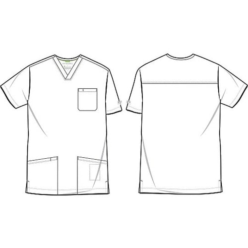 スクラブトップス M相当 グレー