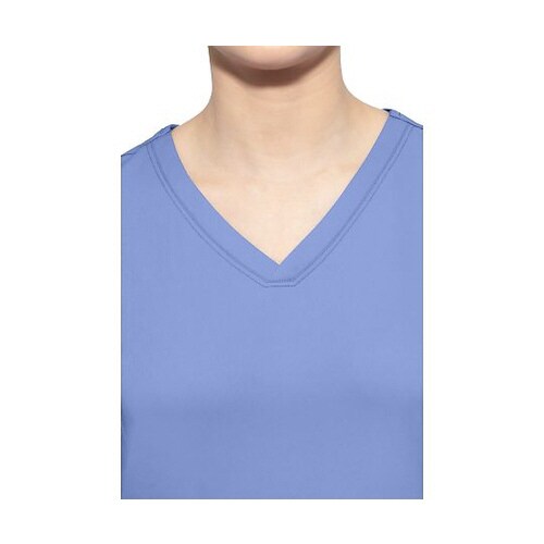 スクラブトップス L相当 ライトブルー