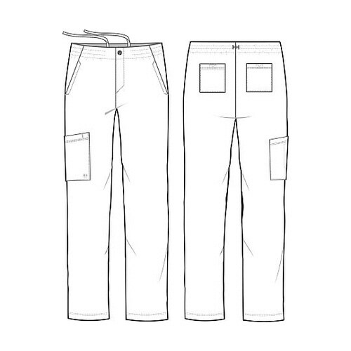 スクラブパンツ L相当 グレー