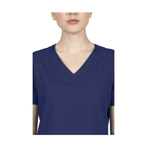 スクラブトップス L相当 ネイビー