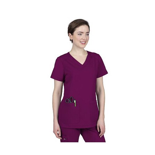 スクラブトップス M相当 ワイン