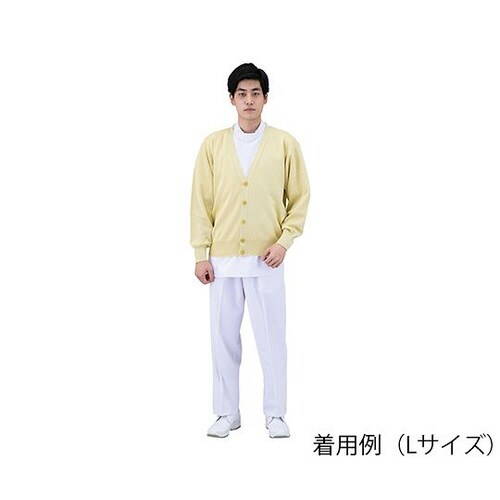 抗ピルメンズカーディガン イエロー 3L