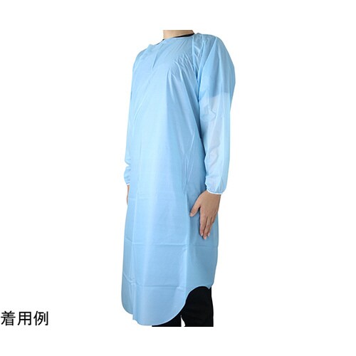 PEガウン ブルー 12枚×10箱入