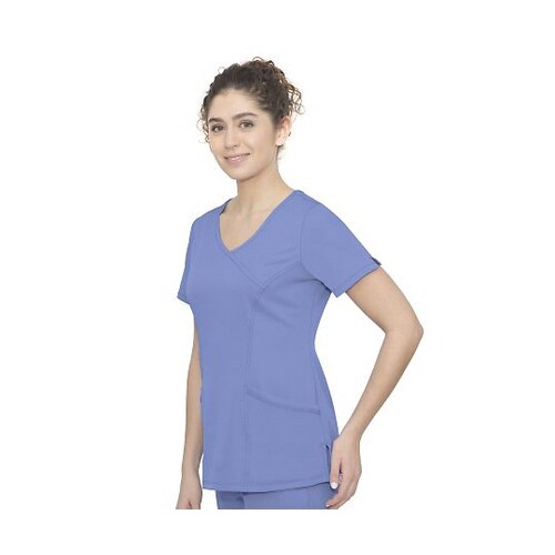 スクラブトップス S相当 ライトブルー