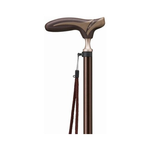抗菌ステッキ 伸縮杖 ブラウン/ブラウン