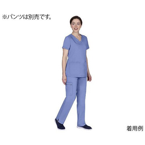 スクラブトップス S相当 ライトブルー