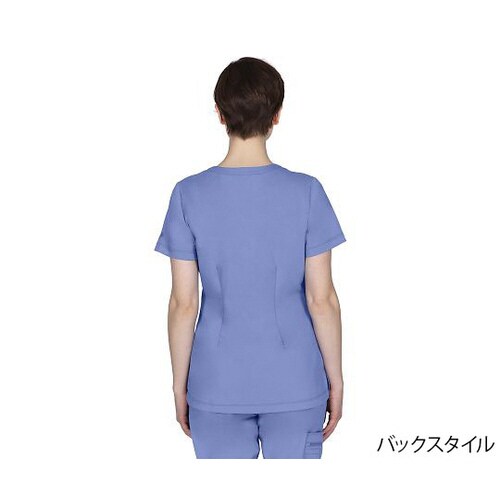 スクラブトップス S相当 ライトブルー
