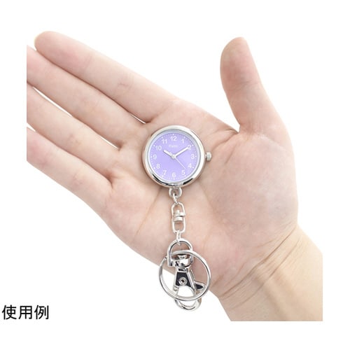 キーホルダーウォッチ パープル