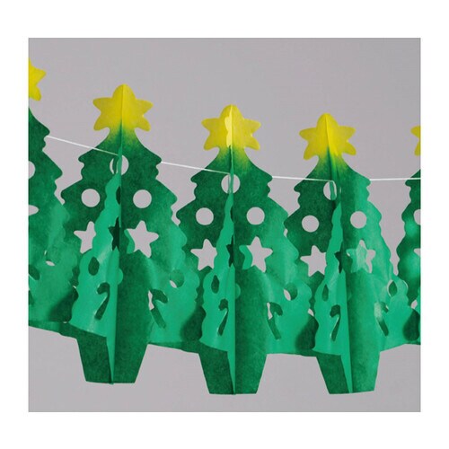 北欧風ペーパーハニカムクリスマスガーランド