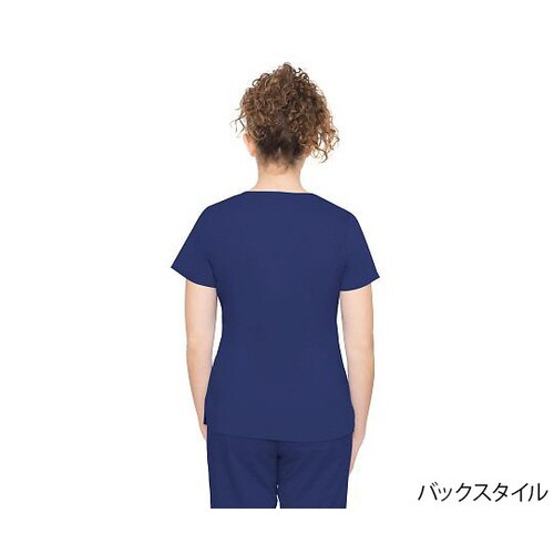 スクラブトップス L相当 ネイビー