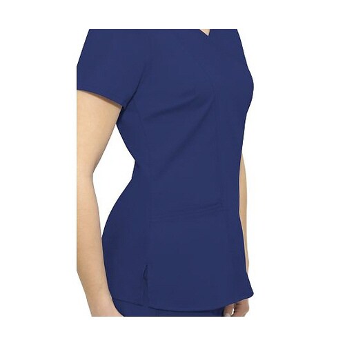 スクラブトップス L相当 ネイビー