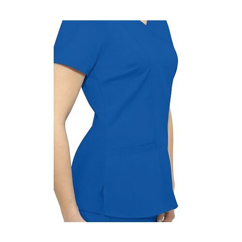 スクラブトップス M相当 ロイヤルブルー