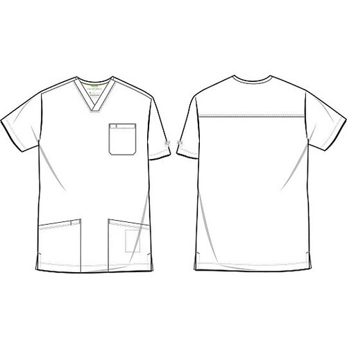 スクラブトップス LL相当 グレー