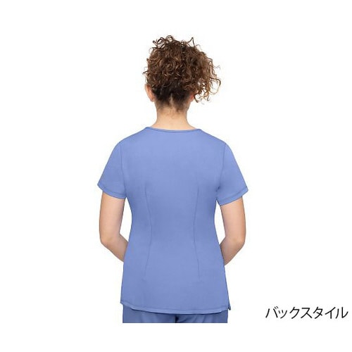 スクラブトップス S相当 ライトブルー