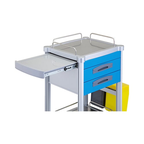 JUSTナーシングカート 2段引出し;1段棚板