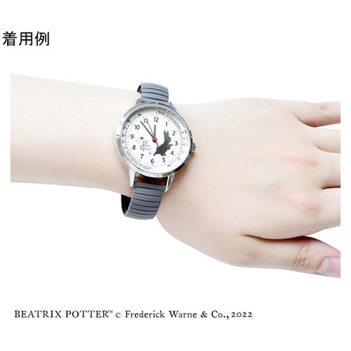 ピーターラビット? ナースジャバラウォッチ グレー
