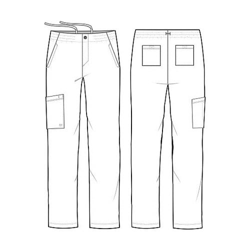 スクラブパンツ M相当 グレー