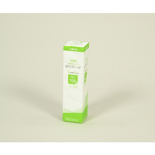 折りガーゼ 12折 50×50mm 100枚入