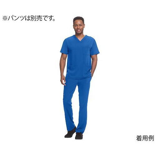 スクラブトップス M相当 ロイヤルブルー