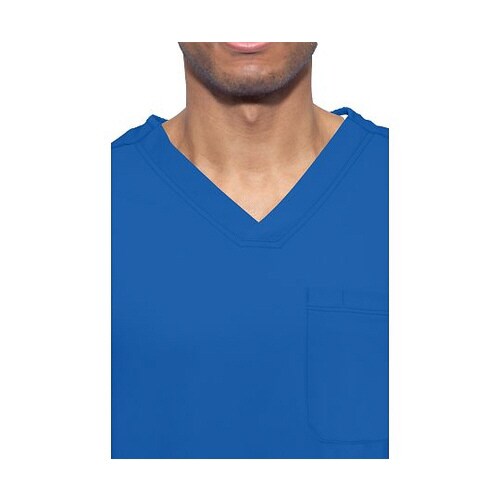 スクラブトップス M相当 ロイヤルブルー