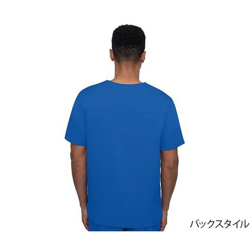 スクラブトップス M相当 ロイヤルブルー