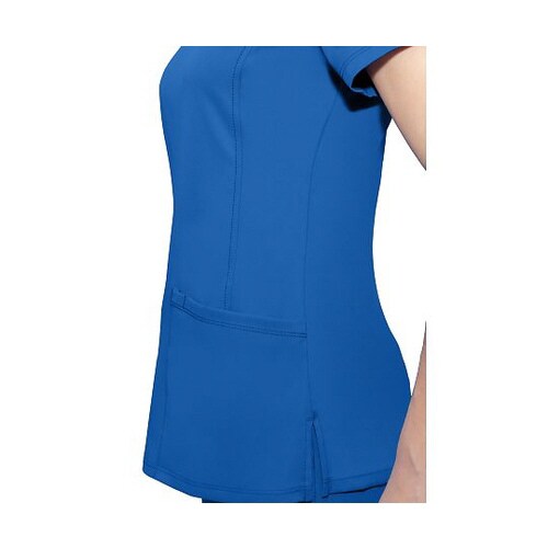 スクラブトップス L相当 ロイヤルブルー