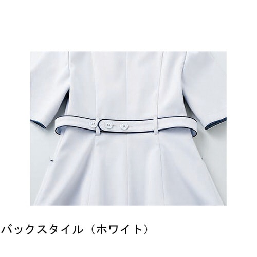 ナースジャケット レディス半袖ライトグ レー LL