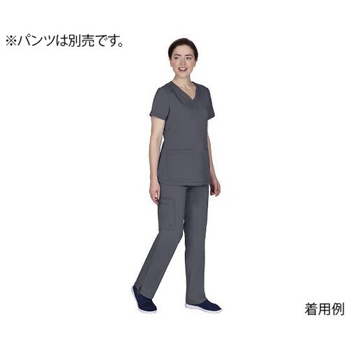 スクラブトップス L相当 グレー