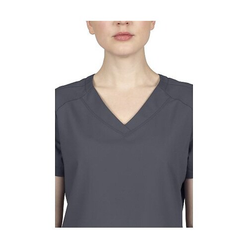 スクラブトップス L相当 グレー