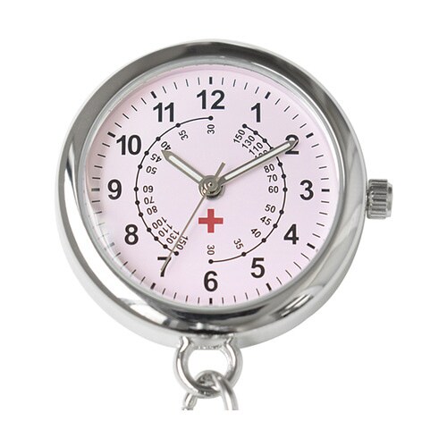 簡易脈拍計付キーホルダーウォッチ ピンク