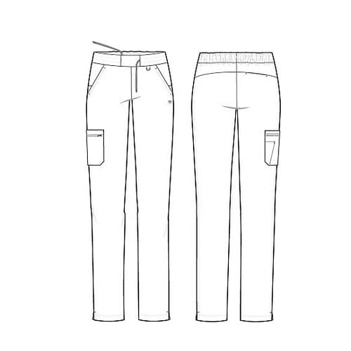 スクラブパンツ S相当 ワイン