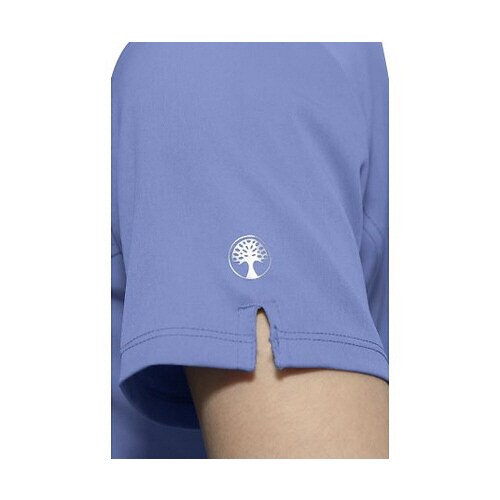 スクラブトップス L相当 ライトブルー