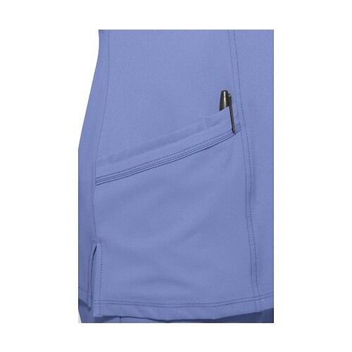 スクラブトップス L相当 ライトブルー