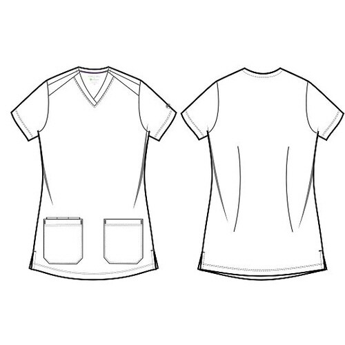 スクラブトップス LL相当 ロイヤルブルー