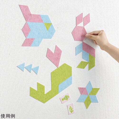 吸着壁に貼れるパズル いきもの図形編