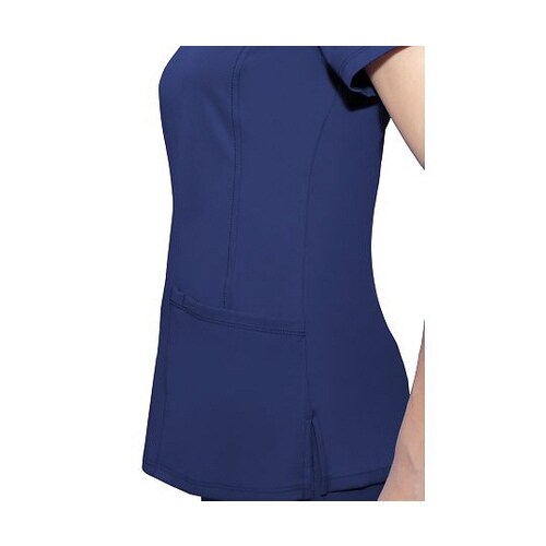 スクラブトップス M相当 ネイビー