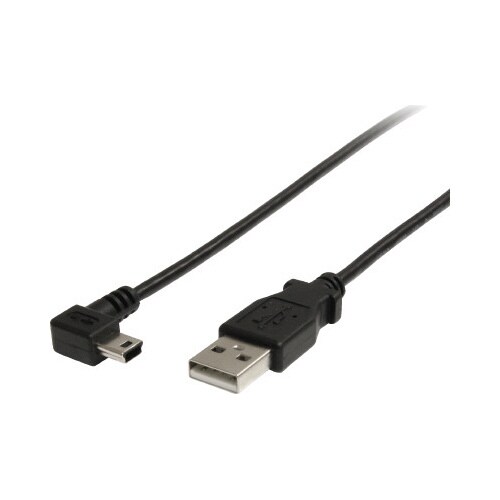 ミニUSB変換ケーブル/1.8m/右向き