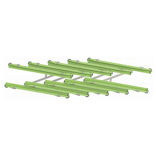 下膳カート(132−42−7段)イエローグリーン