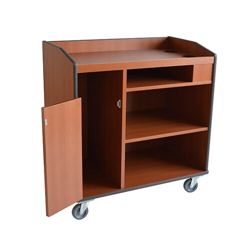 木製下げワゴン 茶