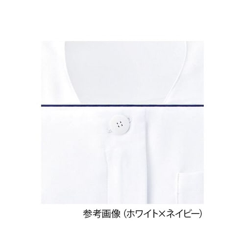 ワンピース半袖 ホワイトxネイビー 11号