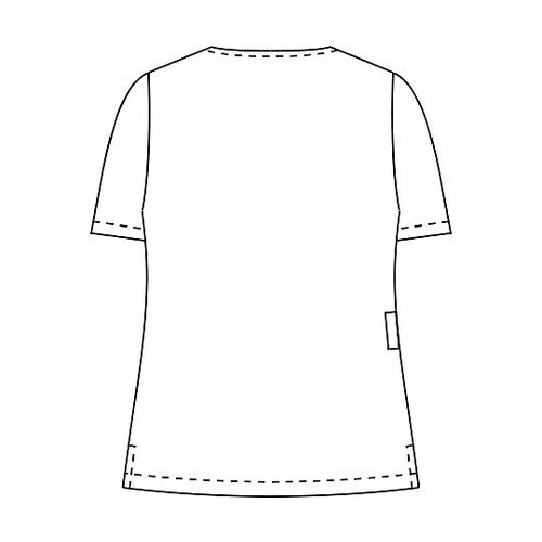 レディススクラブ ホワイトxネイビー 15号