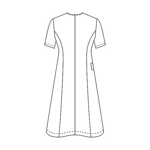 ワンピース半袖 ホワイトxブリリアンピンク 17号