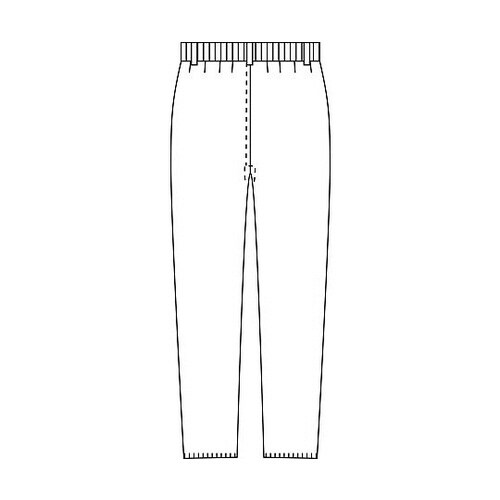 メンズスリムストレートパンツ ホワイト 3L