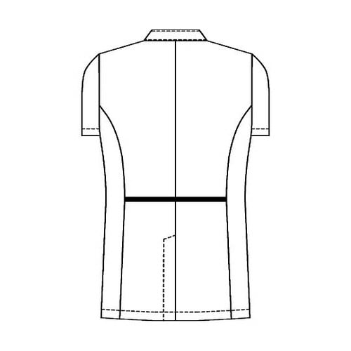 メンズジャケット半袖 ホワイトxネイビー 3L