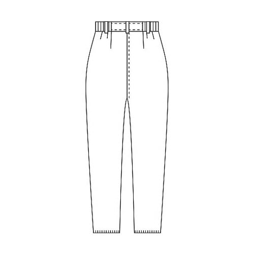 レディススリムストレートパンツ ホワイト L