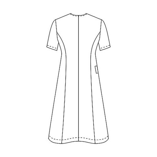 ワンピース半袖 ベルベットレッド 13号