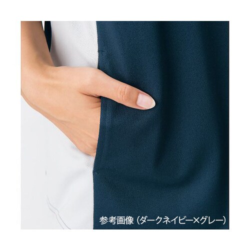 ポロシャツ サックスxダークネイビー 3L