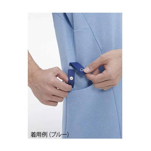 ニットシャツ ネイビー L