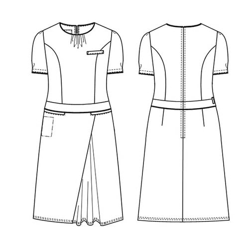 ワンピース オフTネイビー L